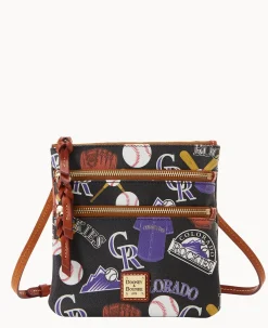 MLB Rockies N S Triple Zip Crossbody