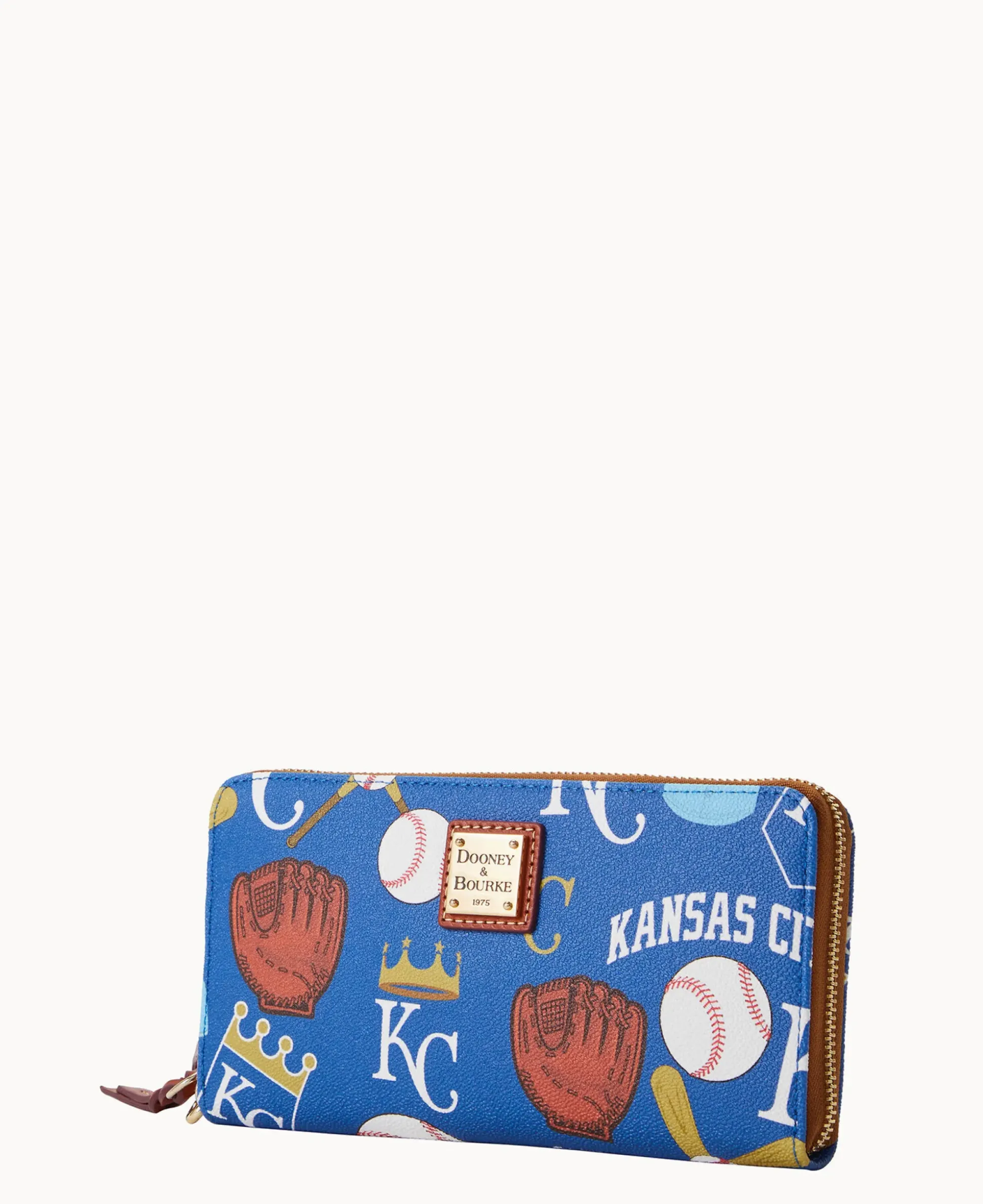 MLB Royals Large Zip Around Wristlet