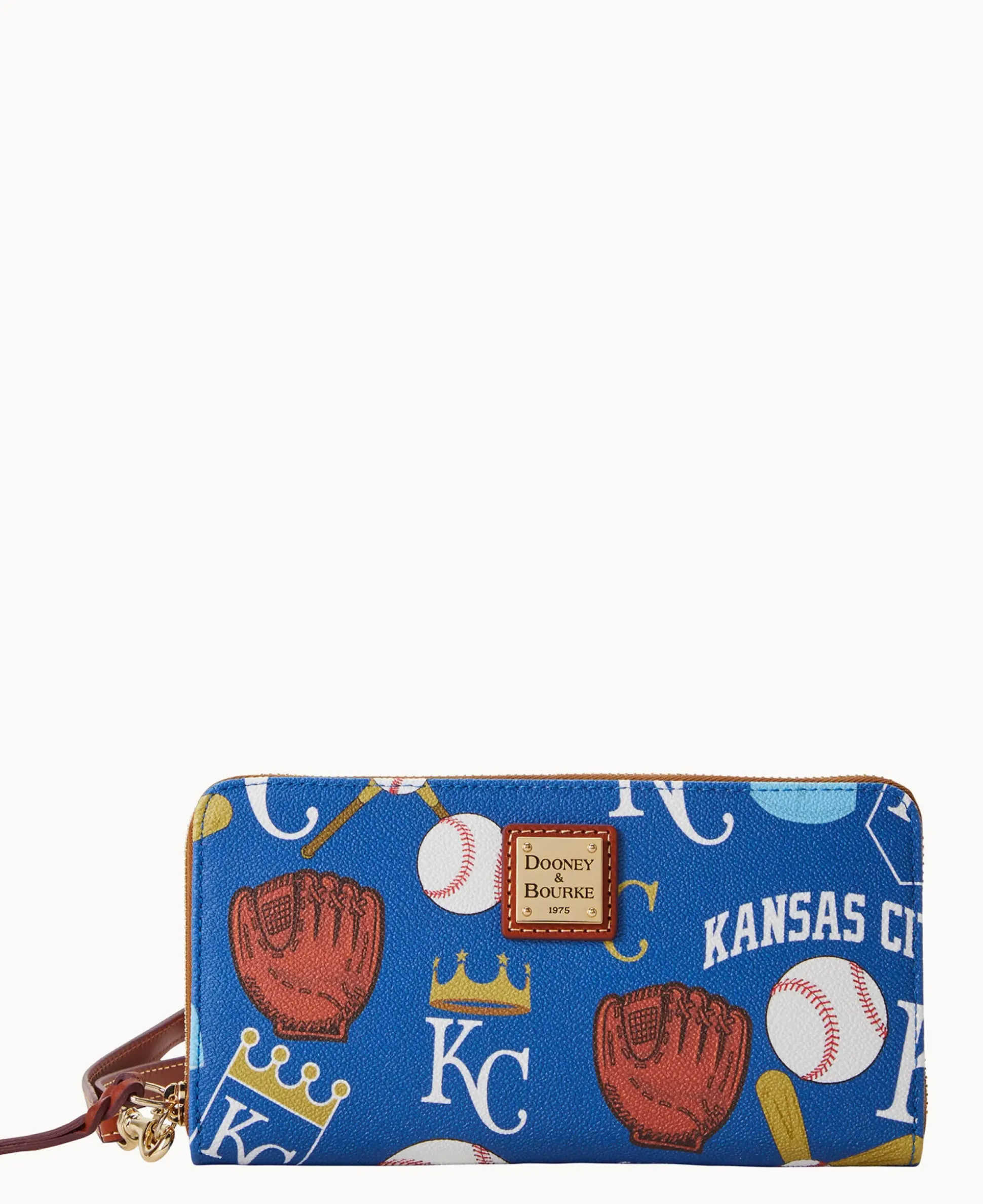 MLB Royals Large Zip Around Wristlet