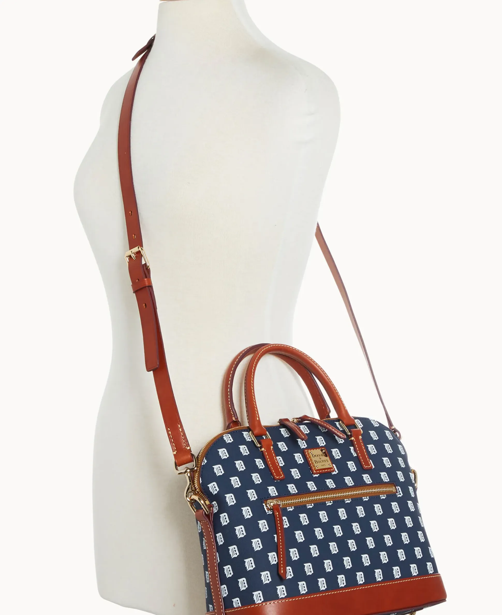 MLB Tigers Domed Zip Satchel
