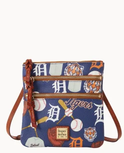 MLB Tigers N S Triple Zip Crossbody