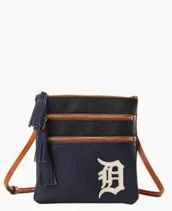 MLB Tigers Triple Zip Crossbody