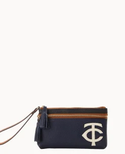 MLB Twins Double Zip Wristlet
