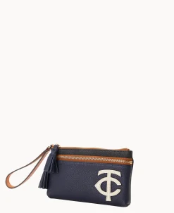 MLB Twins Double Zip Wristlet