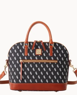 MLB White Sox Domed Zip Satchel