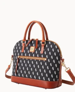 MLB White Sox Domed Zip Satchel