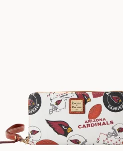 NFL AZ Cardinals Large Zip Around Wristlet