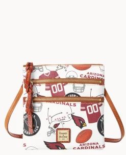 NFL AZ Cardinals N S Triple Zip Crossbody