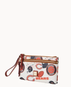 NFL Bears Double Zip Wristlet