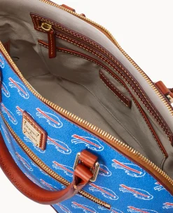 NFL Bills Domed Zip Satchel