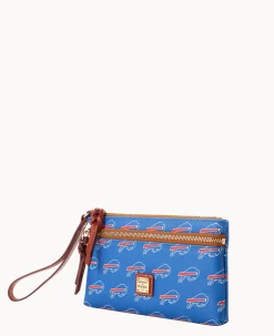 NFL Bills Double Zip Wristlet