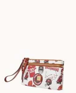 NFL Buccaneers Double Zip Wristlet