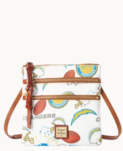 NFL Chargers N S Triple Zip Crossbody