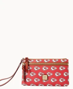 NFL Chiefs Double Zip Wristlet
