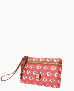 NFL Chiefs Double Zip Wristlet