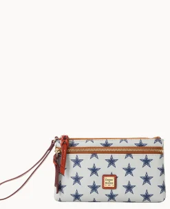 NFL Cowboys Double Zip Wristlet