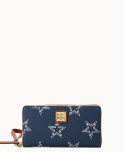 NFL Cowboys Large Zip Around Wristlet