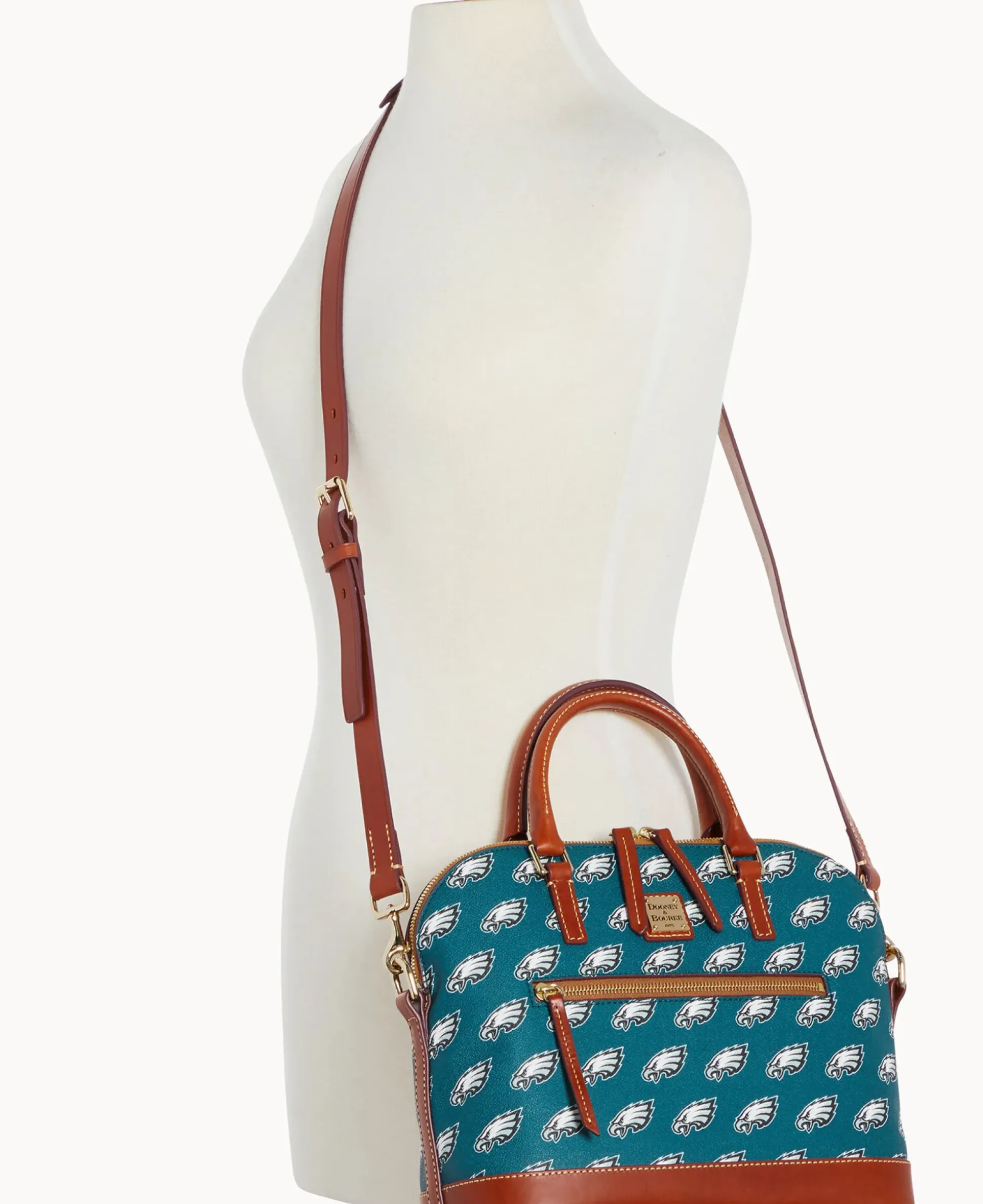 NFL Eagles Domed Zip Satchel