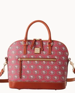 NFL 49Ers Domed Zip Satchel