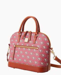 NFL 49Ers Domed Zip Satchel