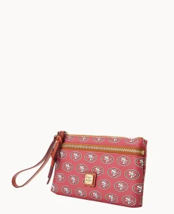 NFL 49ERS Double Zip Wristlet