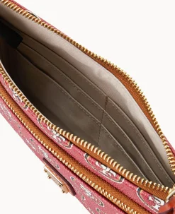NFL 49ERS Double Zip Wristlet