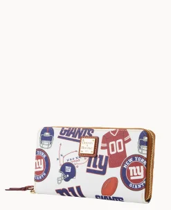 NFL Giants Large Zip Around Wristlet