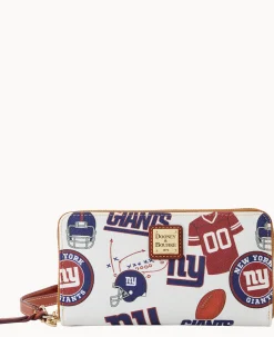 NFL Giants Large Zip Around Wristlet