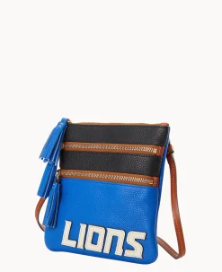 NFL Lions Triple Zip Crossbody