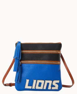 NFL Lions Triple Zip Crossbody