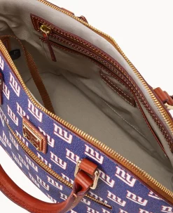 NFL NY Giants Domed Zip Satchel
