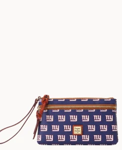 NFL NY Giants Double Zip Wristlet