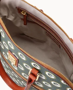 NFL Packers Domed Zip Satchel