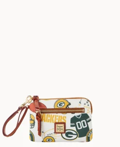 NFL Packers Zip Around Wristlet