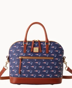 NFL Patriots Domed Zip Satchel