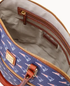 NFL Patriots Domed Zip Satchel