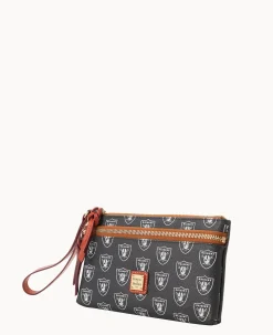 NFL Raiders Double Zip Wristlet