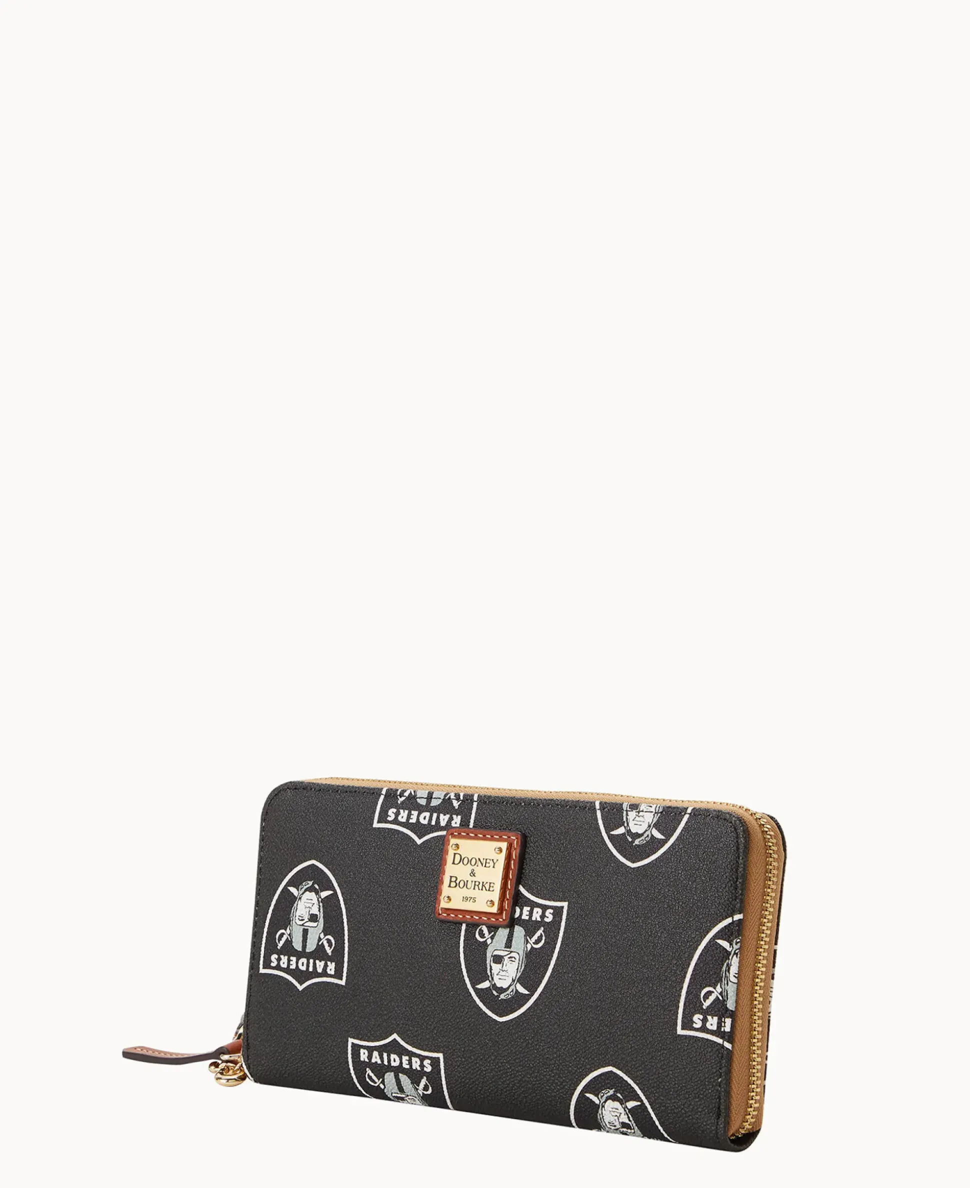 NFL Raiders Large Zip Around Wristlet