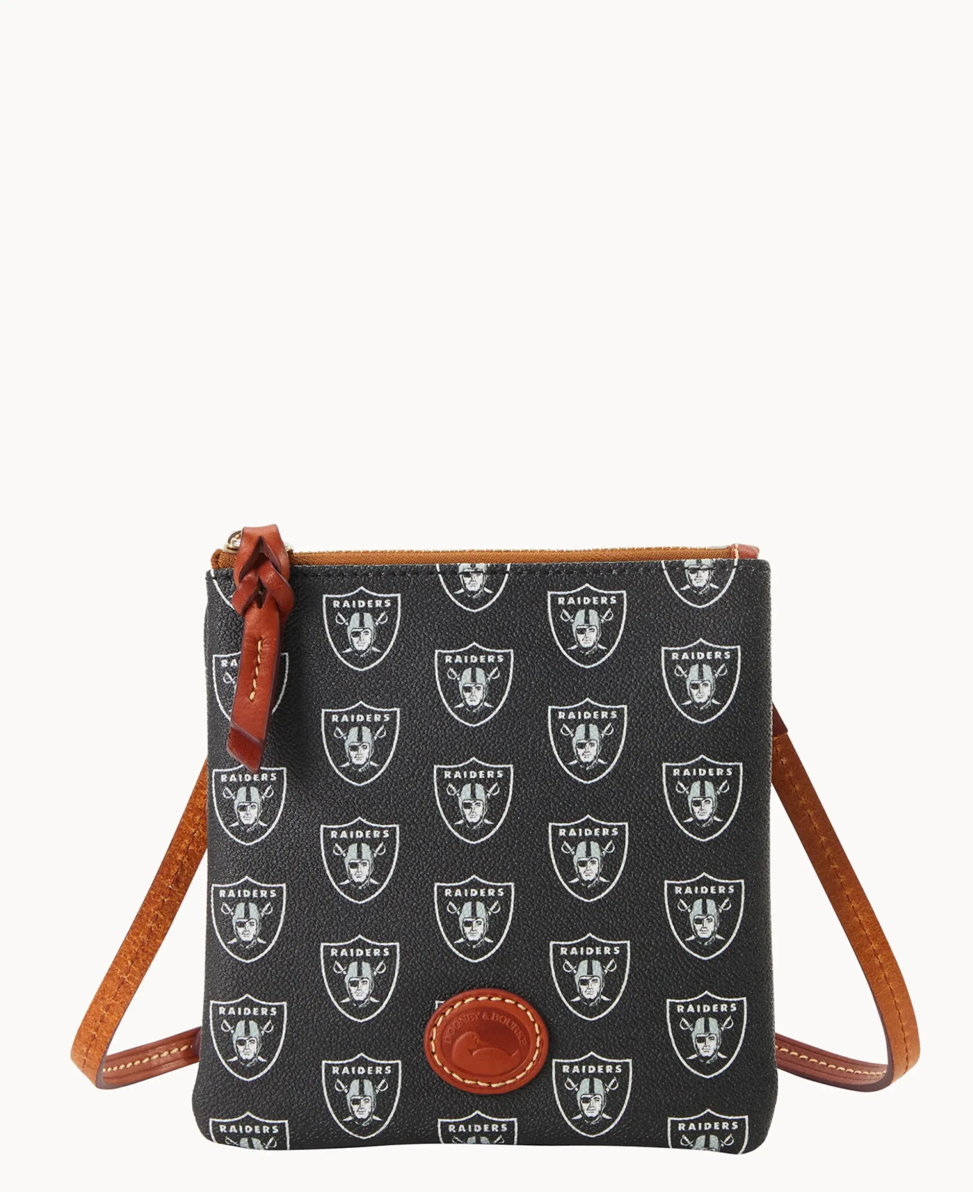 NFL Raiders Small North South Top Zip Crossbody