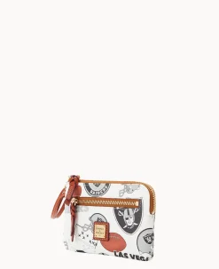 NFL Raiders Zip Around Wristlet