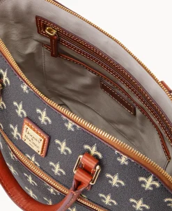 NFL Saints Domed Zip Satchel