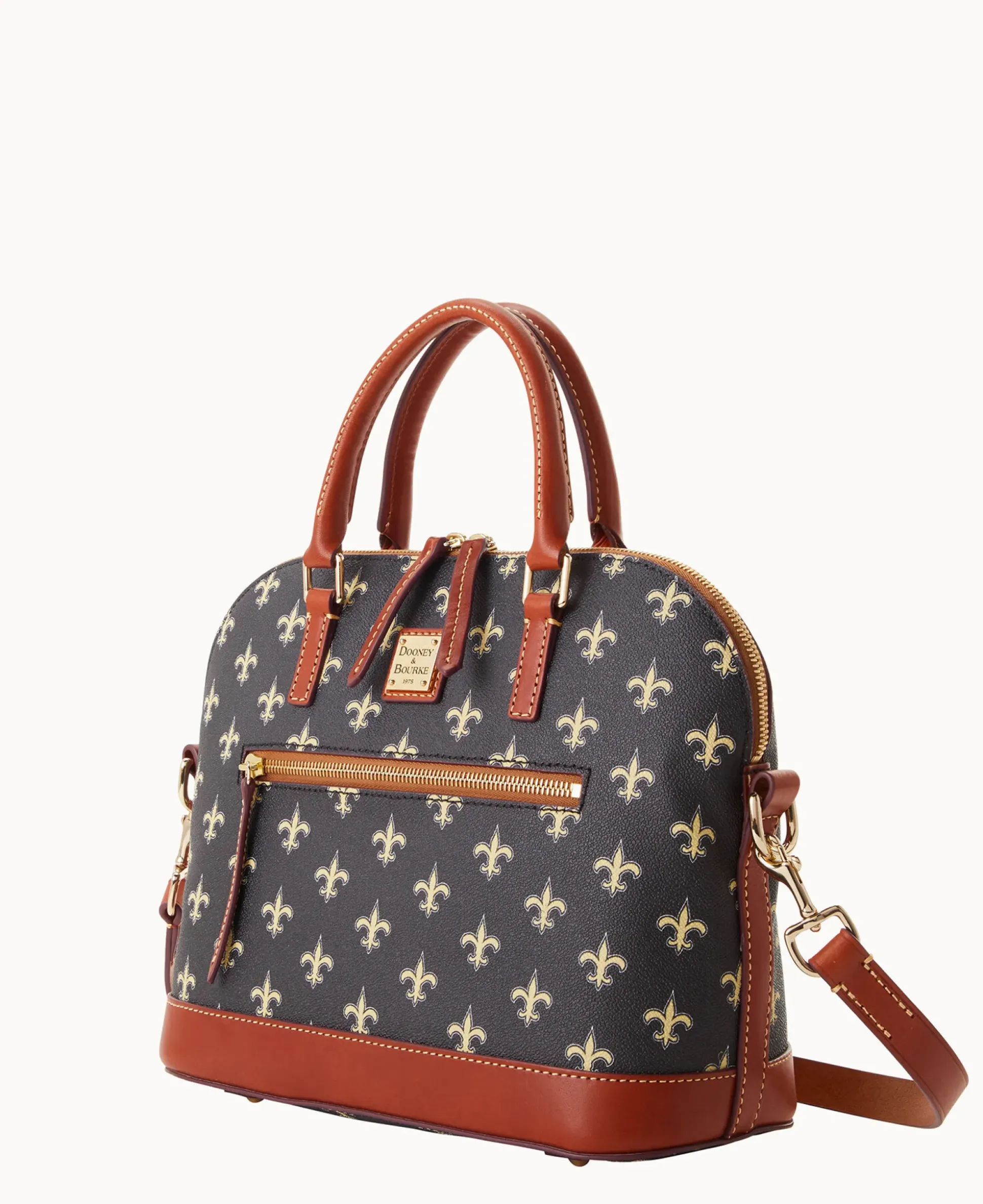 NFL Saints Domed Zip Satchel