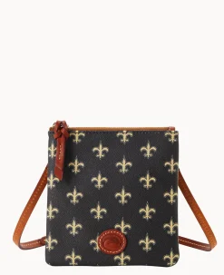 NFL Saints Small North South Top Zip Crossbody