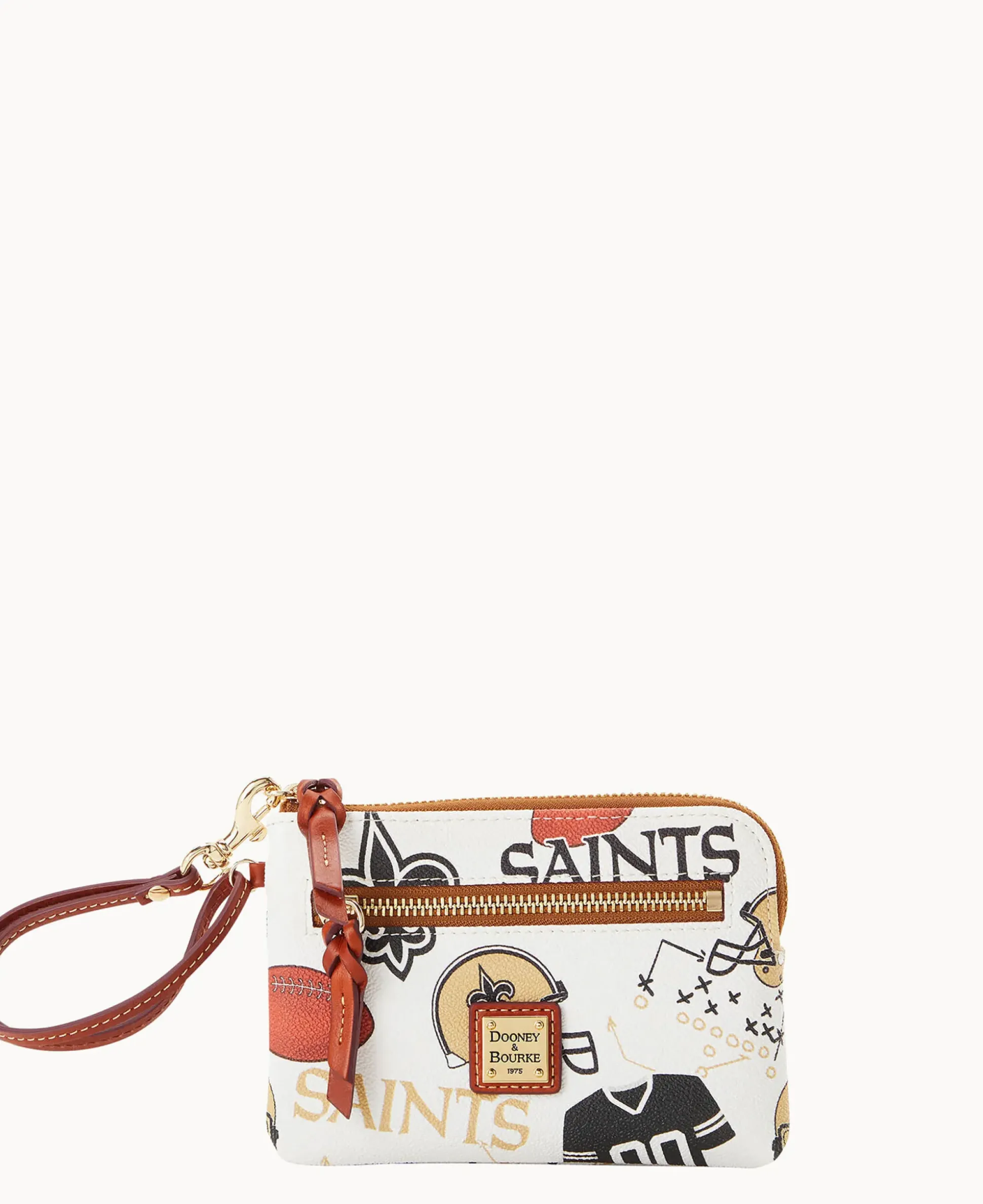 NFL Saints Zip Around Wristlet