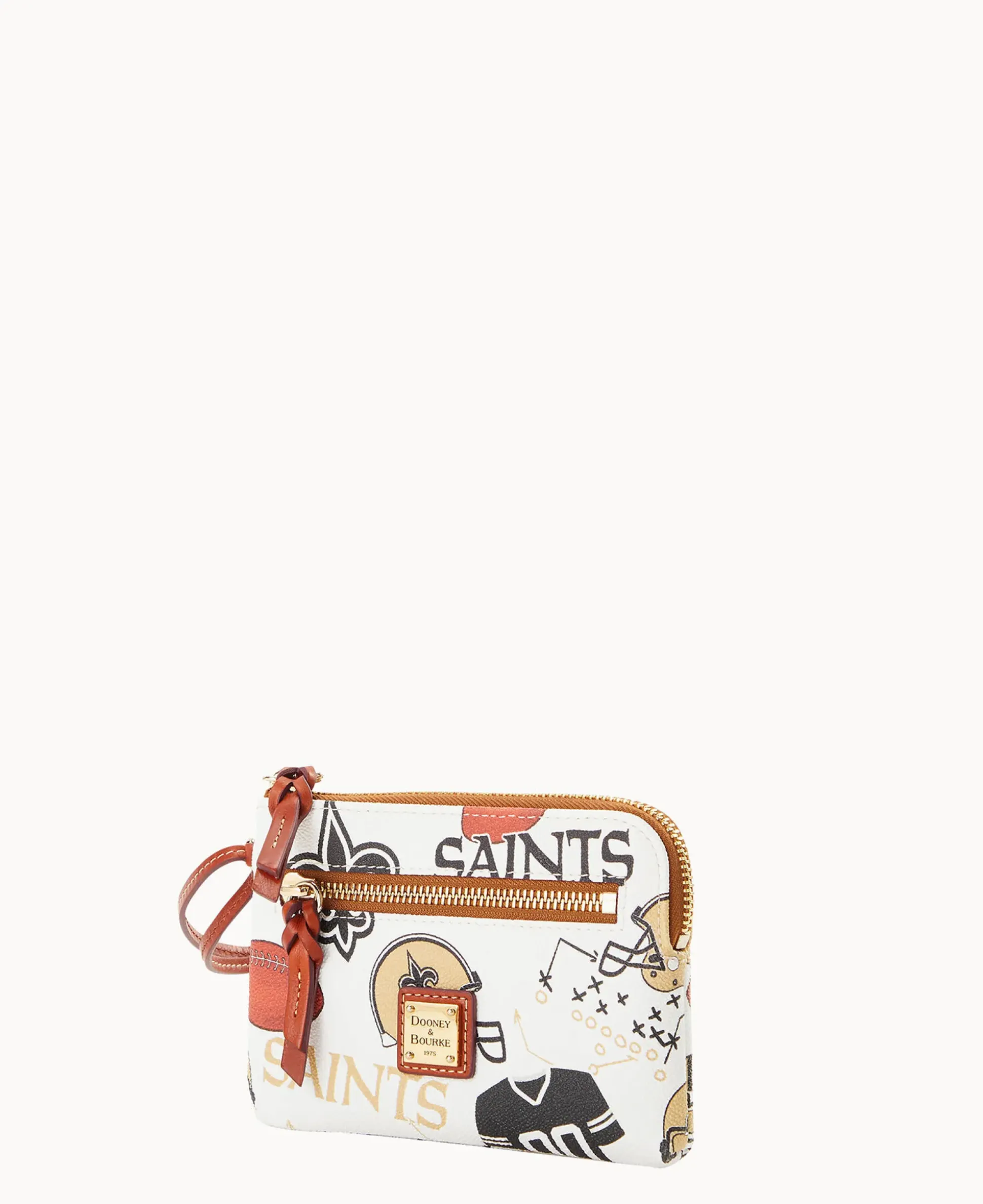NFL Saints Zip Around Wristlet