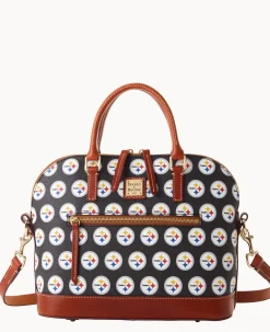 NFL Steelers Domed Zip Satchel