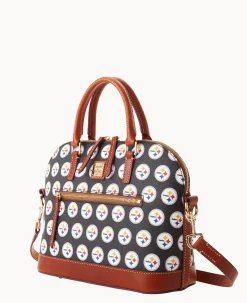 NFL Steelers Domed Zip Satchel