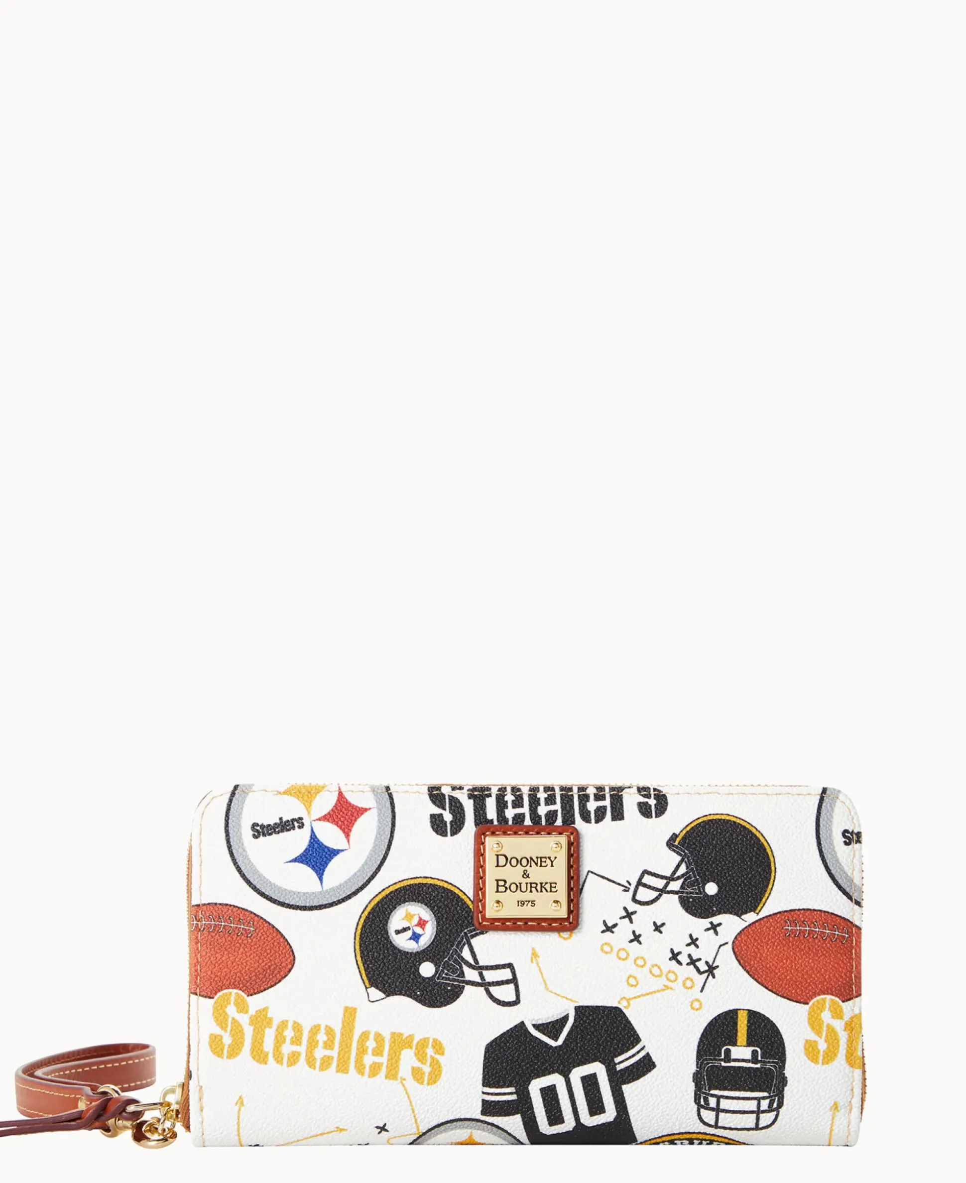 NFL Steelers Large Zip Around Wristlet