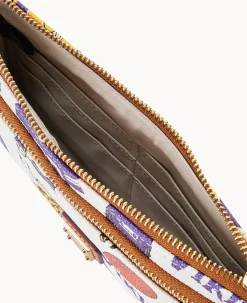 NFL Vikings Double Zip Wristlet