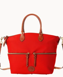 Nylon Large Pocket Satchel